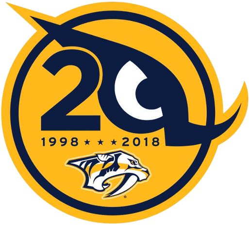 Nashville Predators 2018 Anniversary Logo DIY iron on transfer (heat transfer)